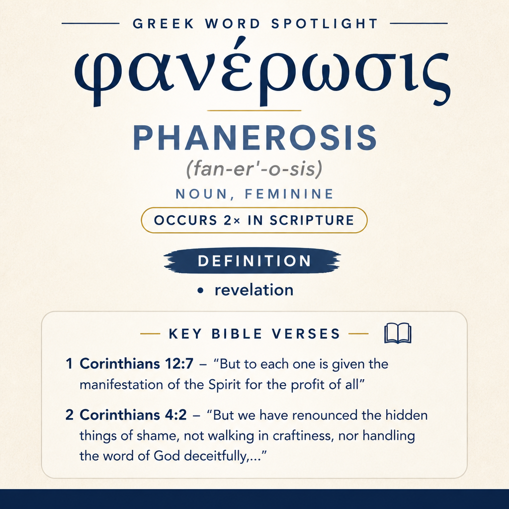 Exploring the Meaning of Phanerosis in Greek statistics