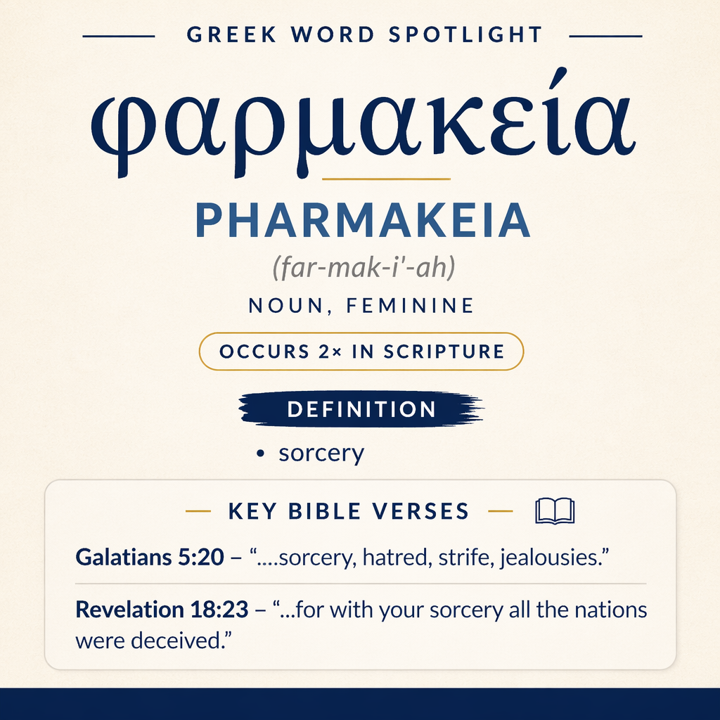 Exploring the Meaning of Pharmakeia in Greek statistics