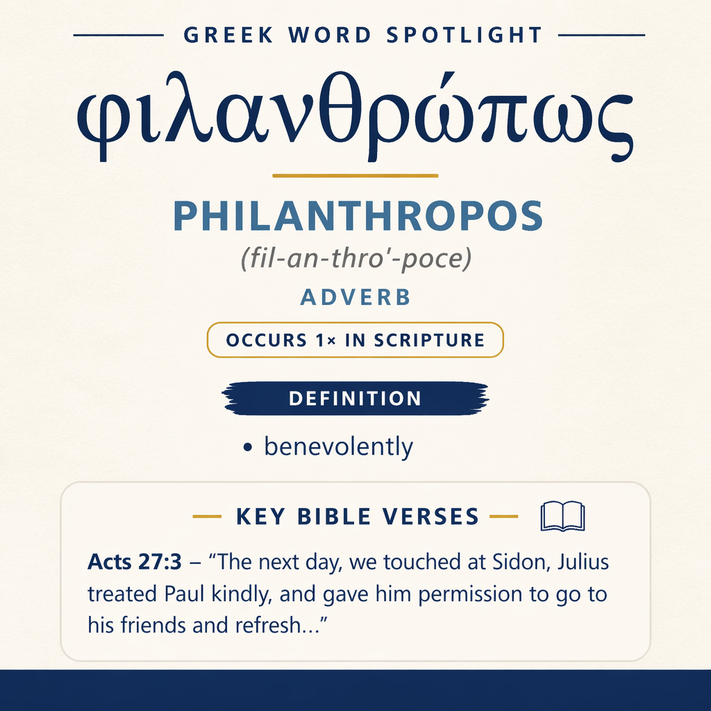 Exploring the Meaning of Philanthropos in Greek statistics