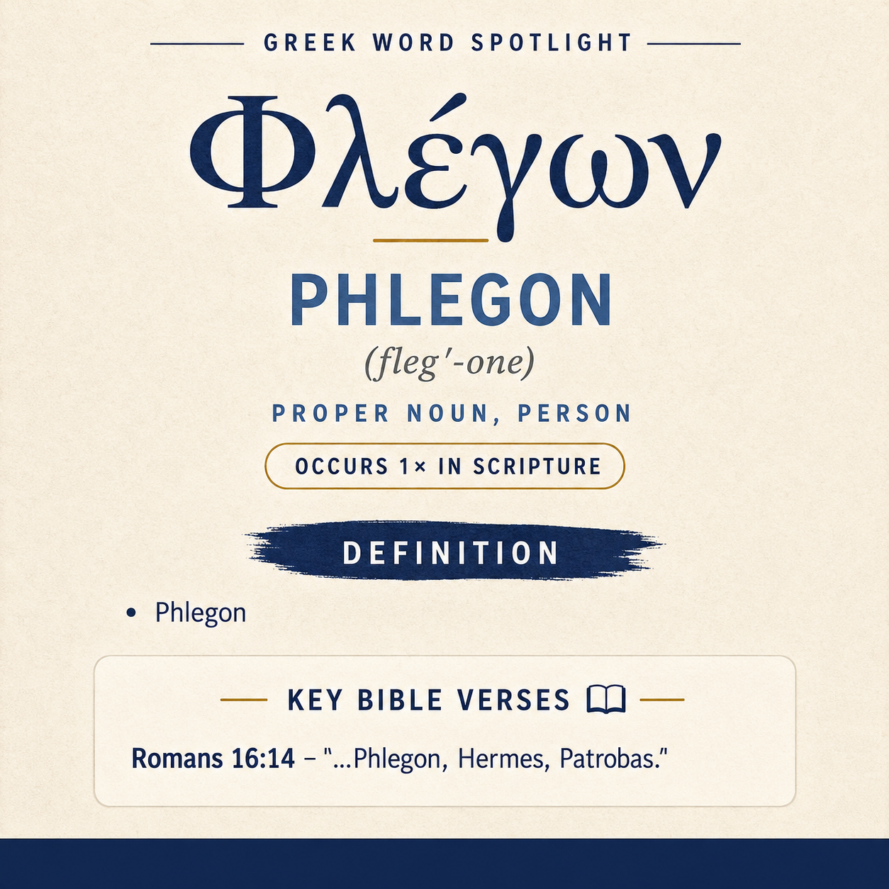 Exploring the Meaning of Phlegon in Greek statistics