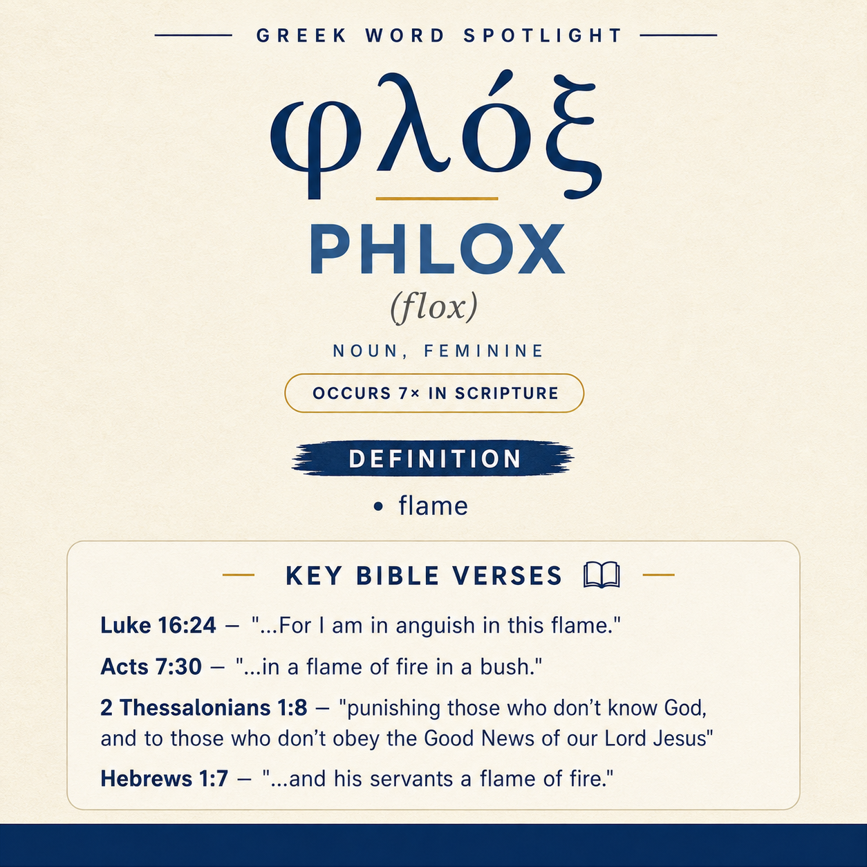 Exploring the Meaning of Phlox in Greek statistics