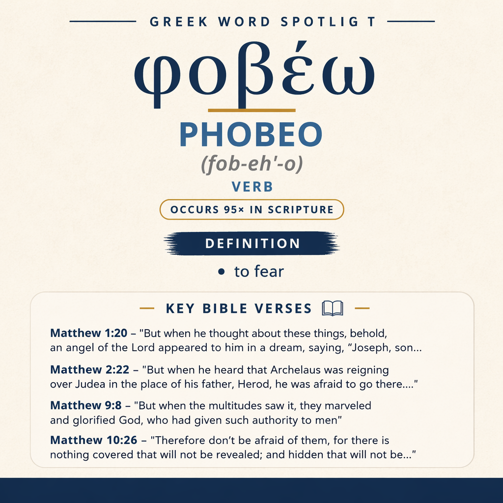Exploring the Meaning of Phobeo in Greek statistics