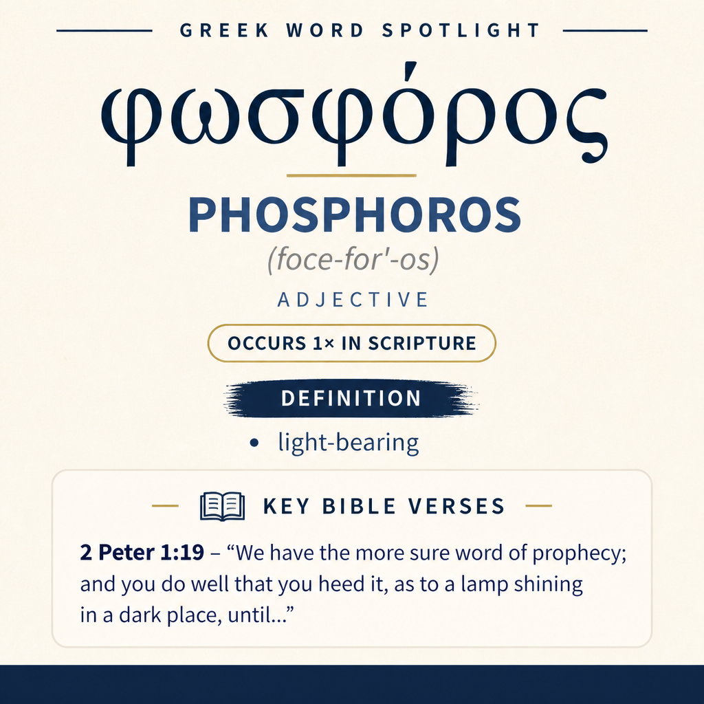 Exploring the Meaning of Phosphoros in Greek statistics