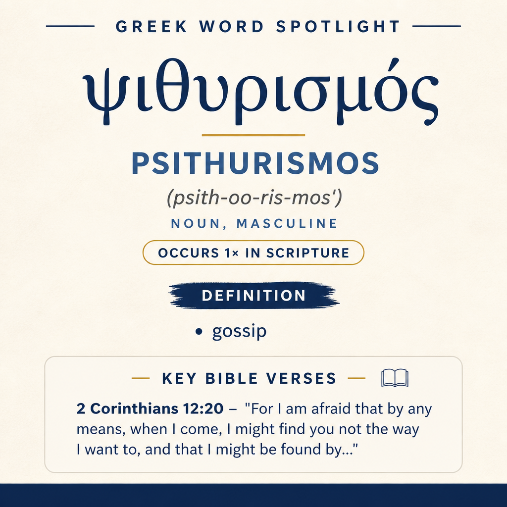Exploring the Meaning of Psithurismos in Greek statistics