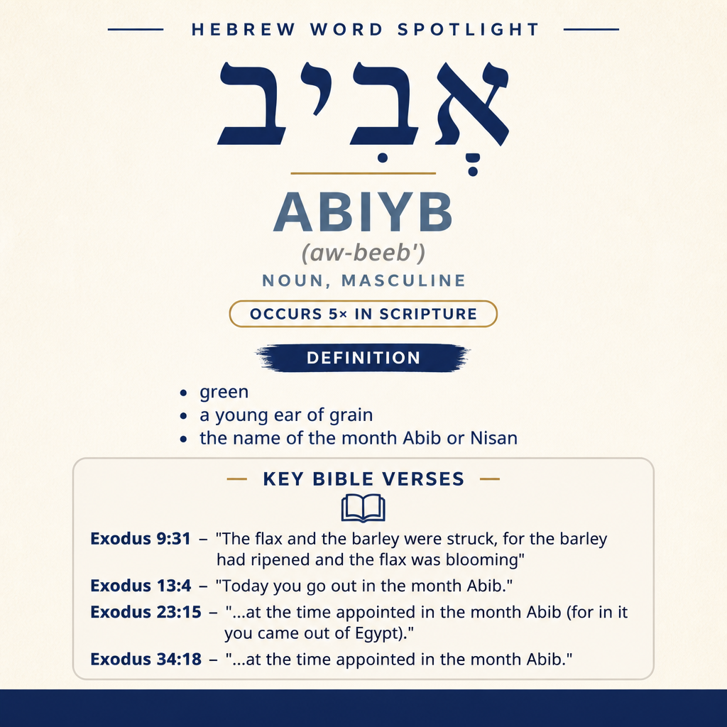 Discovering the Meaning of 'Abiyb in Hebrew statistics