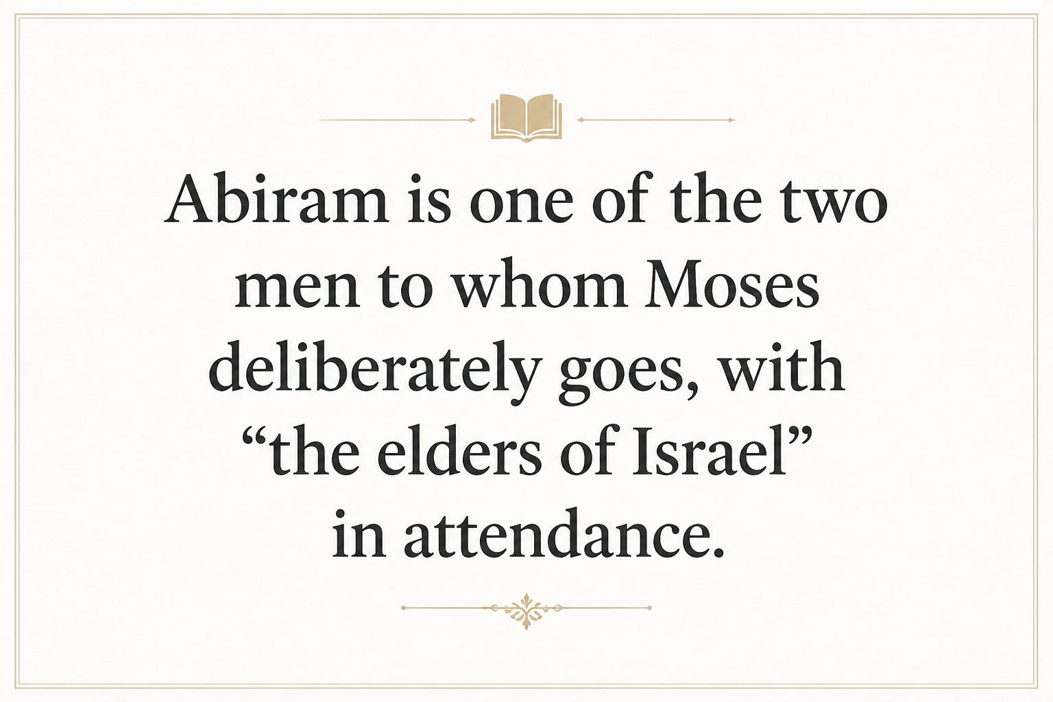 Key insight about Discovering the Meaning of 'Abiyram in Hebrew