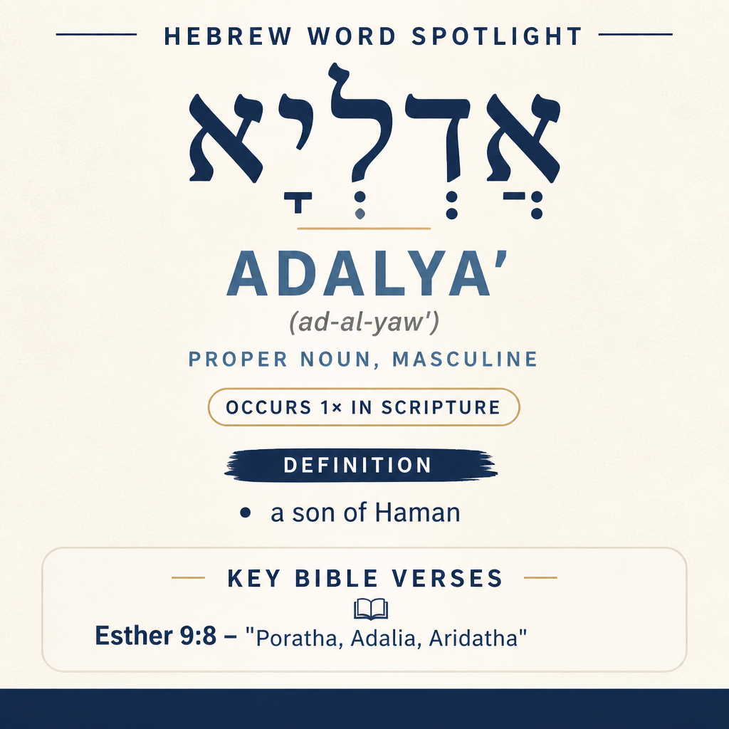 Discovering the Meaning of 'Adalya' in Hebrew statistics