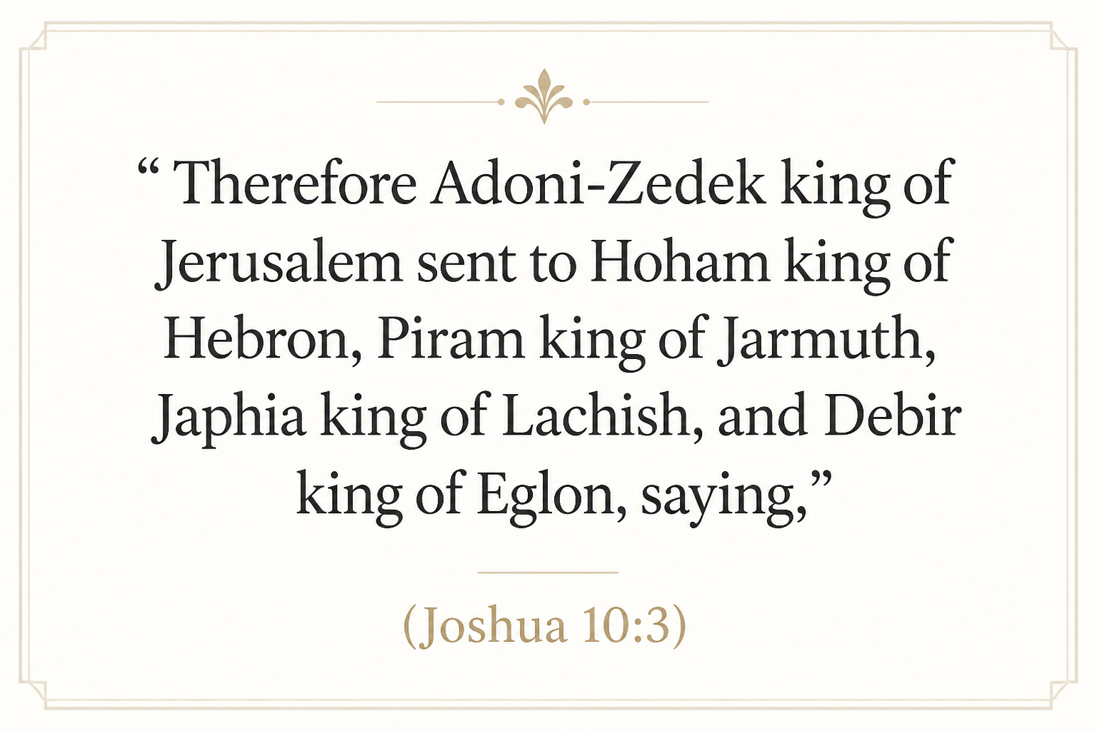 Key insight about Discovering the Meaning of Adoniy-Tsedeq in Hebrew