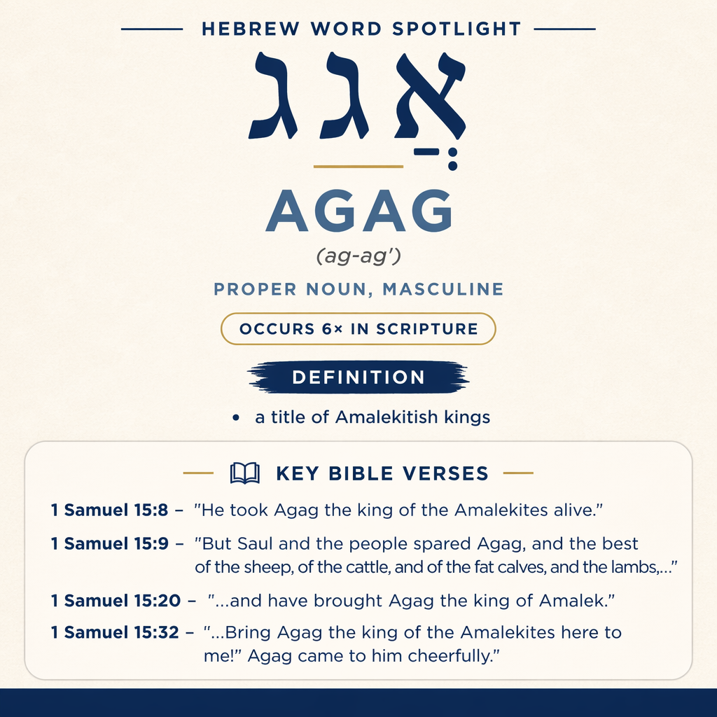 Discovering the Meaning of Agag in Hebrew statistics
