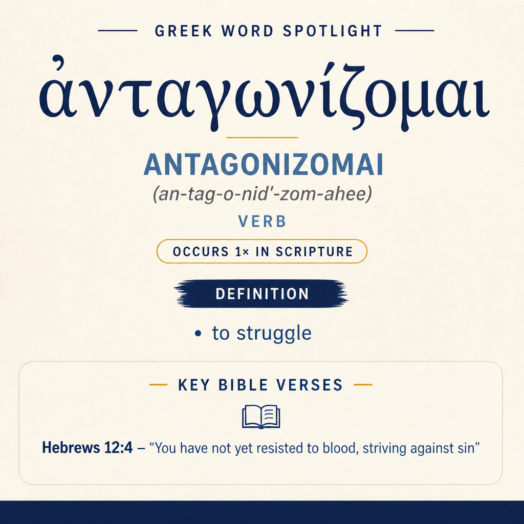 Exploring the Meaning of Antagonizomai in Greek statistics