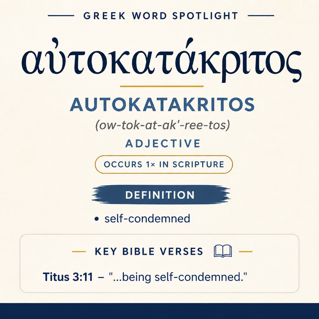 Exploring the Meaning of Autokatakritos in Greek statistics