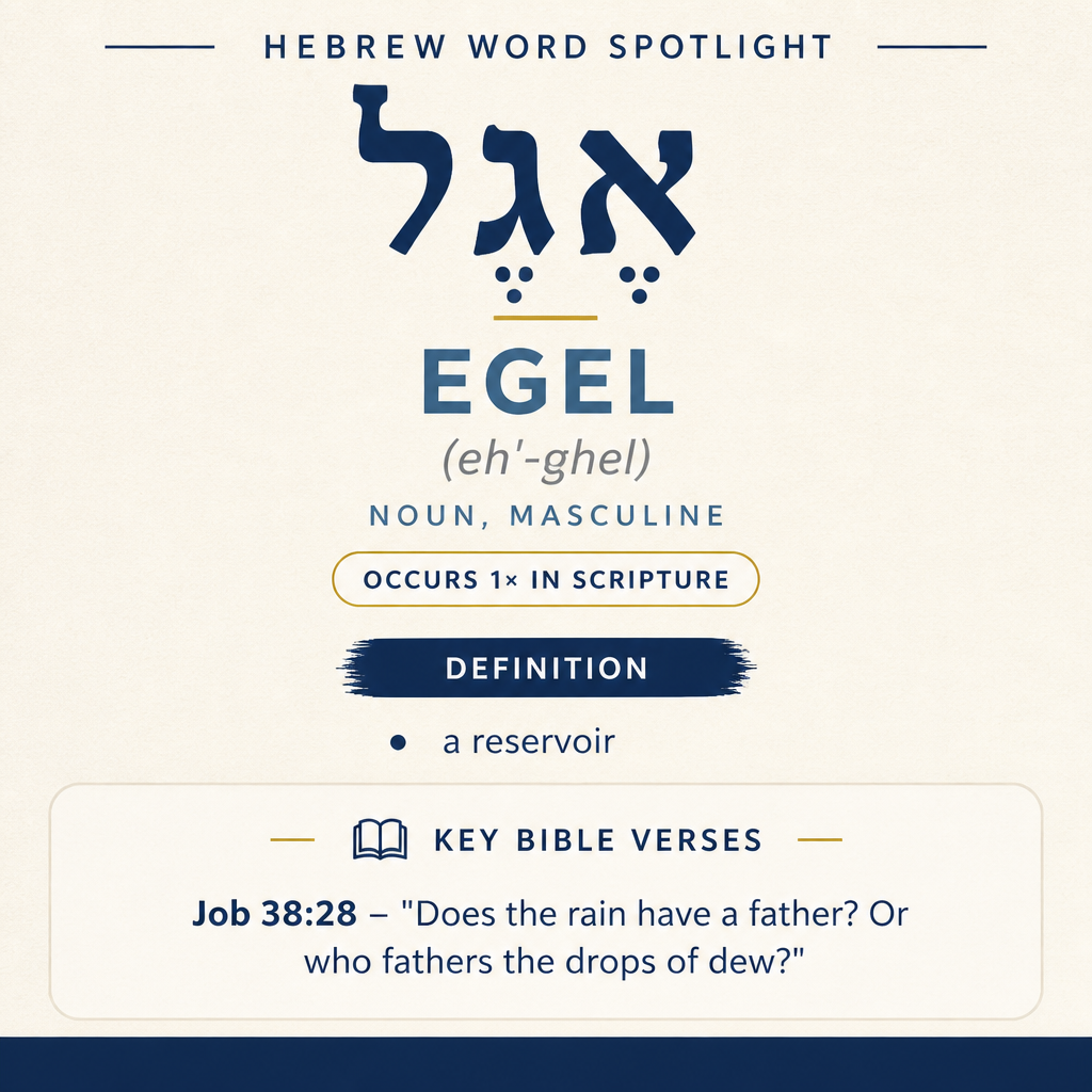 Exploring the Meaning of 'egel in Hebrew statistics
