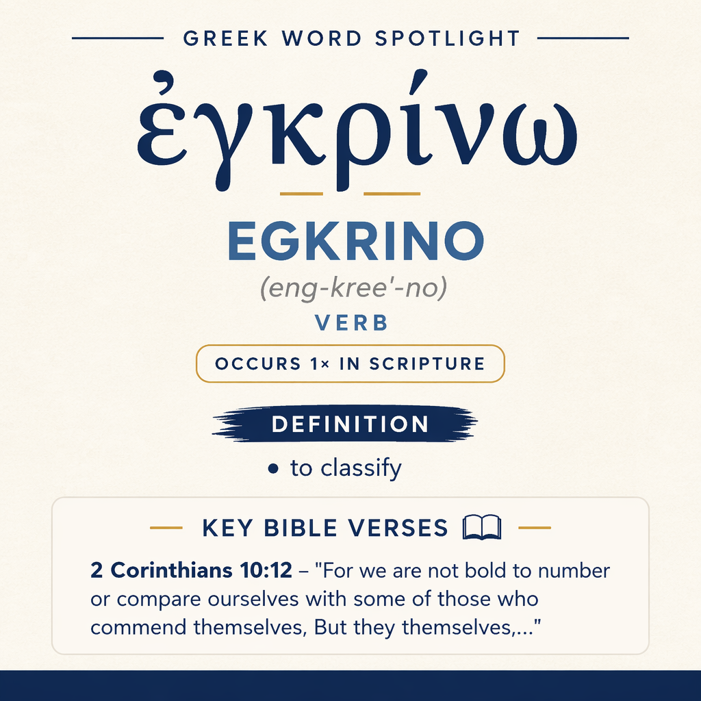Exploring the Meaning of Egkrino in Greek statistics