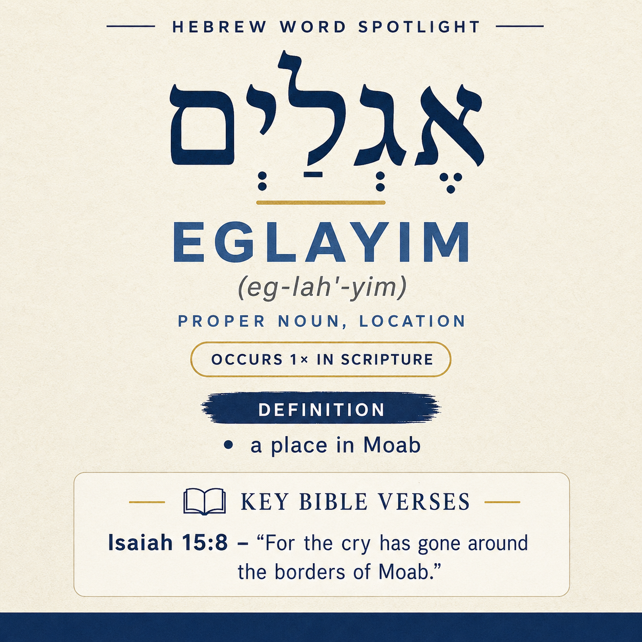 Exploring the Meaning of 'Eglayim in Hebrew statistics