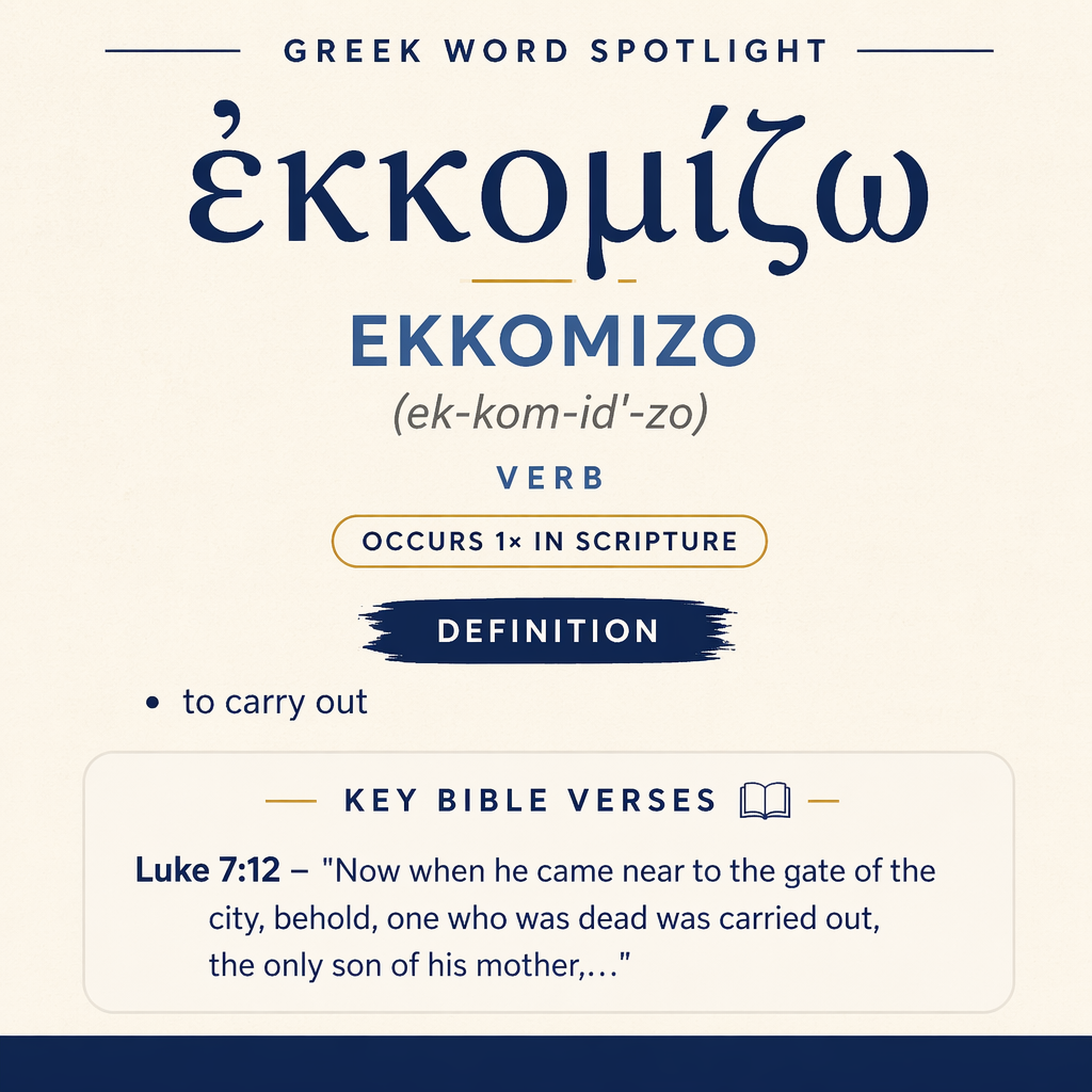 Exploring the Meaning of Ekkomizo in Greek statistics