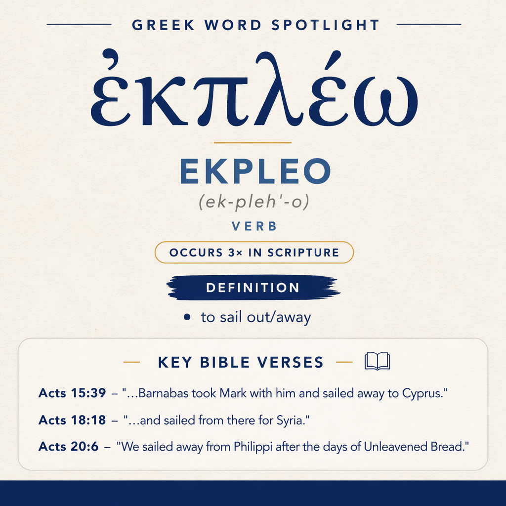 Exploring the Meaning of Ekpleo in Greek statistics