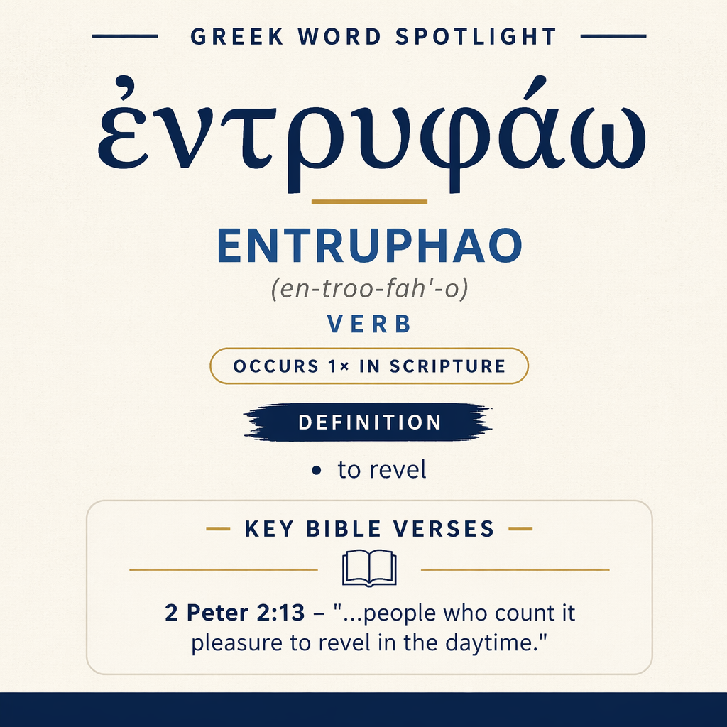 Exploring the Meaning of Entruphao in Greek statistics