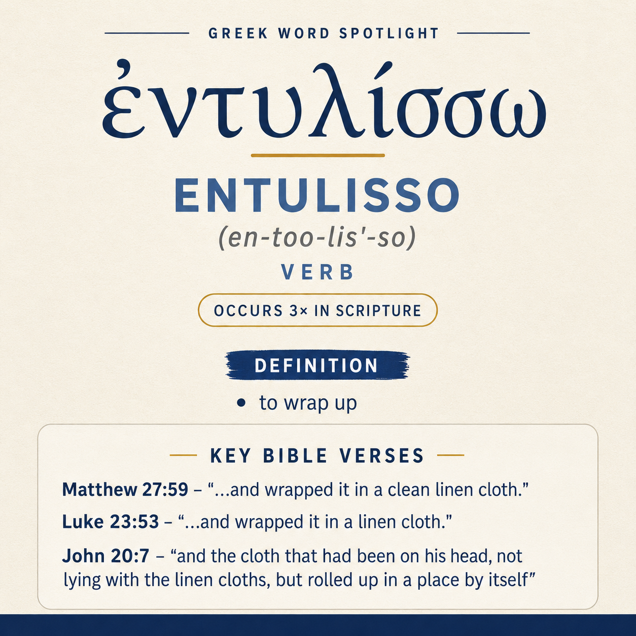 Exploring the Meaning of Entulisso in Greek statistics