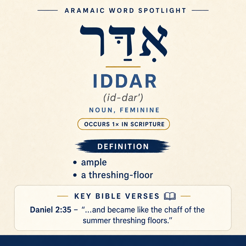 Exploring the Meaning of 'Iddar (Aramaic) in Hebrew statistics