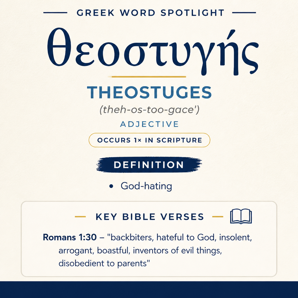 Exploring the Meaning of Theostuges in Greek statistics