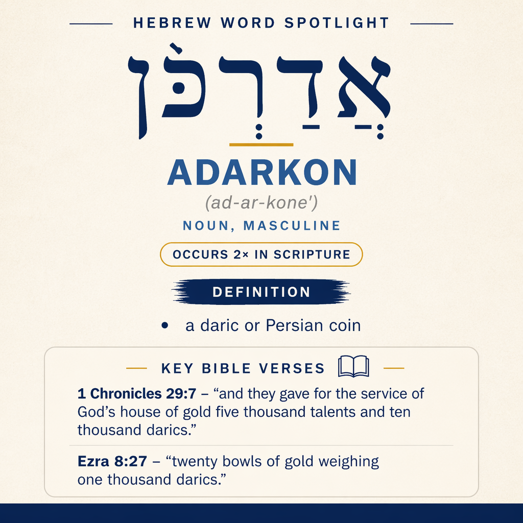 Uncovering the Meaning of 'adarkon in Hebrew statistics