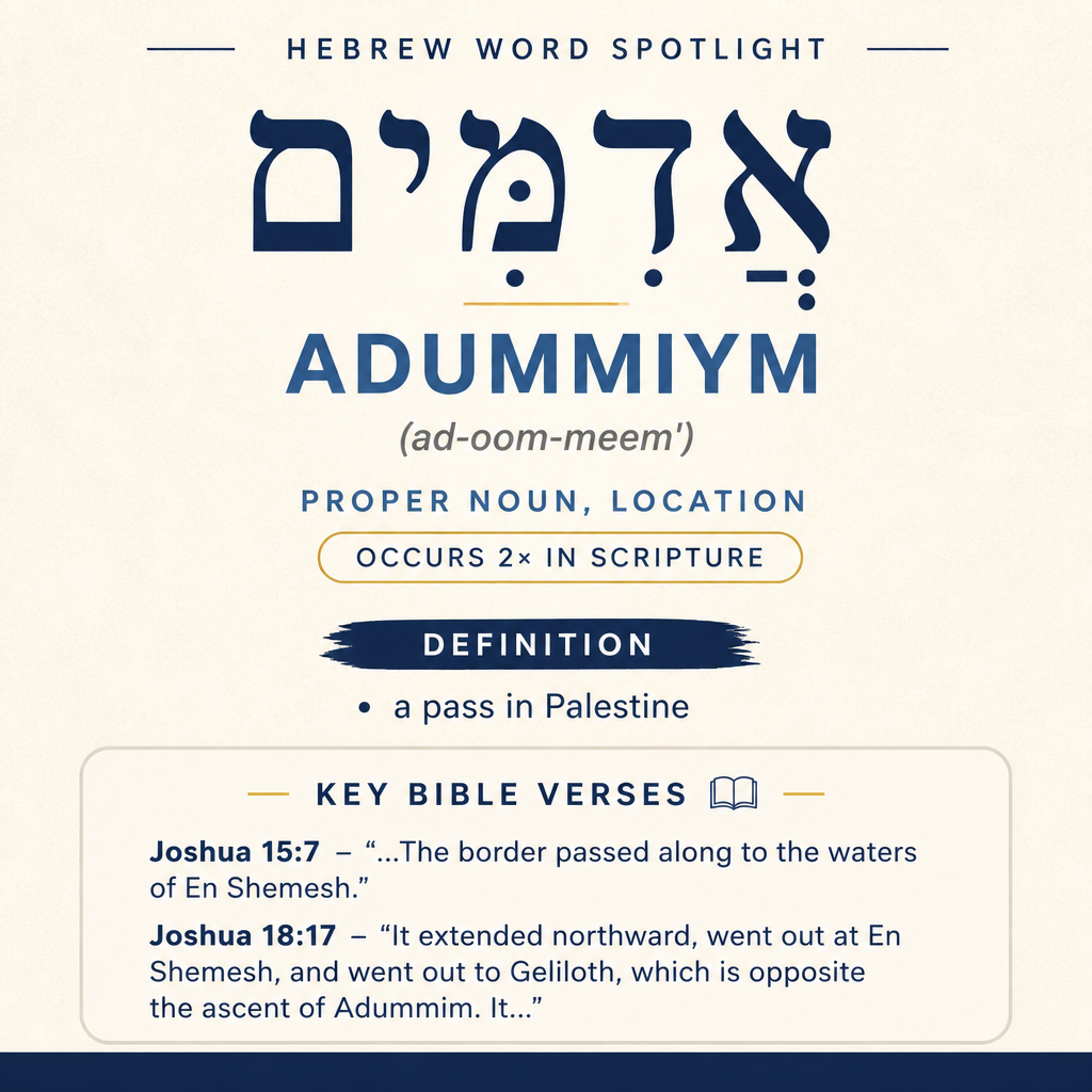 Understanding the Meaning of Adummiym in Hebrew statistics