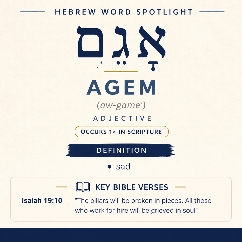 Understanding the Meaning of 'agem in Hebrew statistics