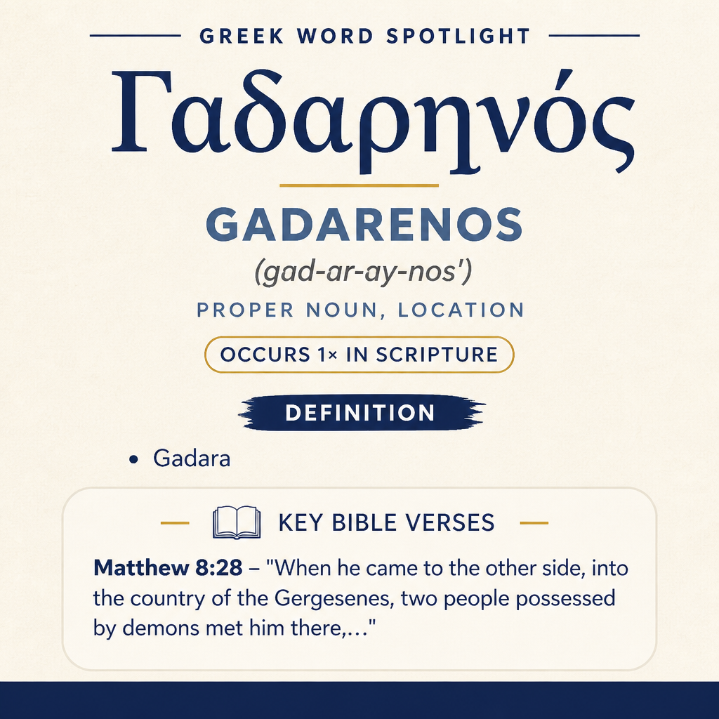 Understanding the Significance of Gadarenos in Greek statistics