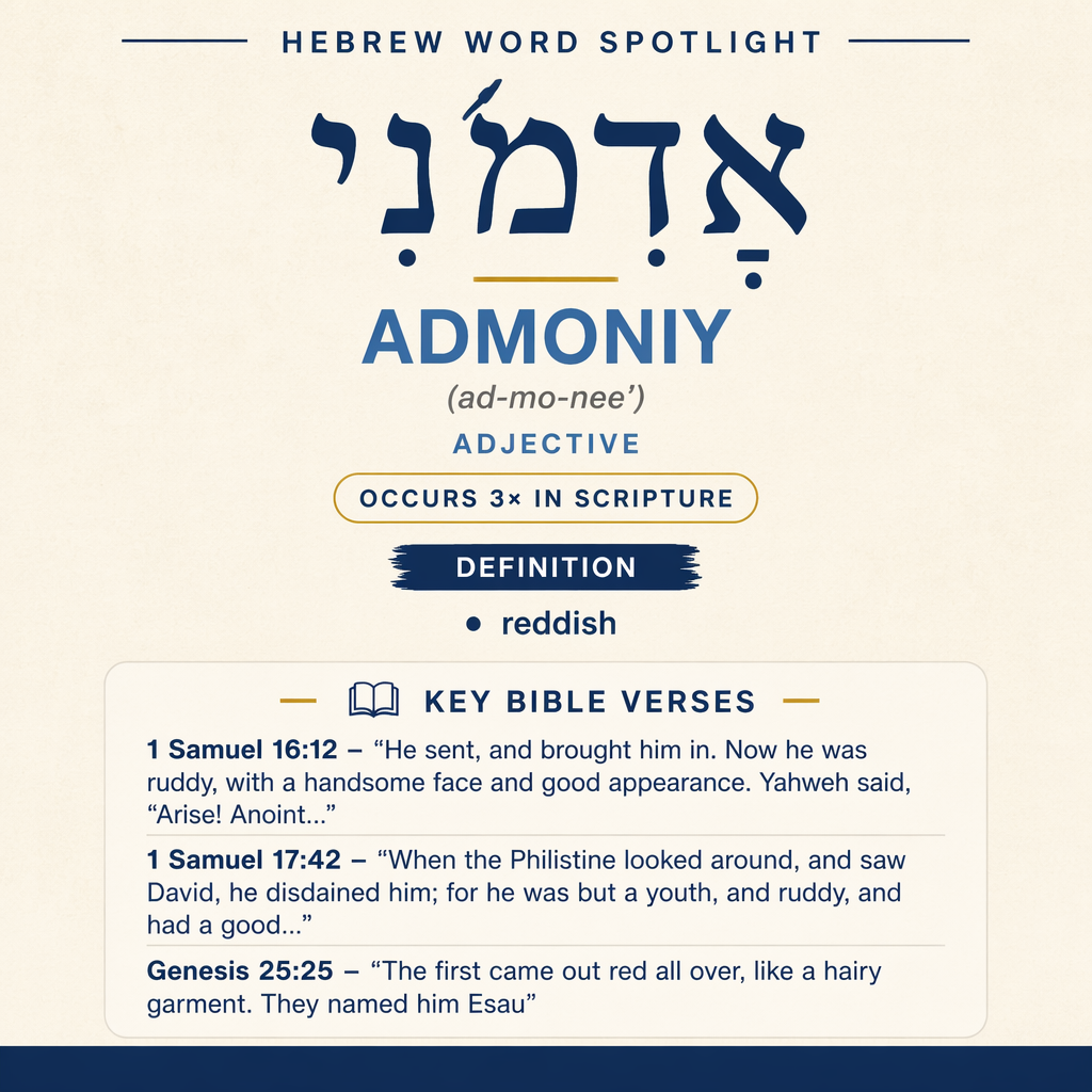 Unraveling the Meaning of 'Admoniy in Hebrew statistics