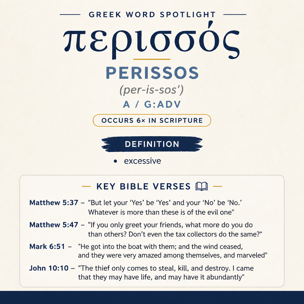 Exploring the Meaning of Perissos in Greek statistics
