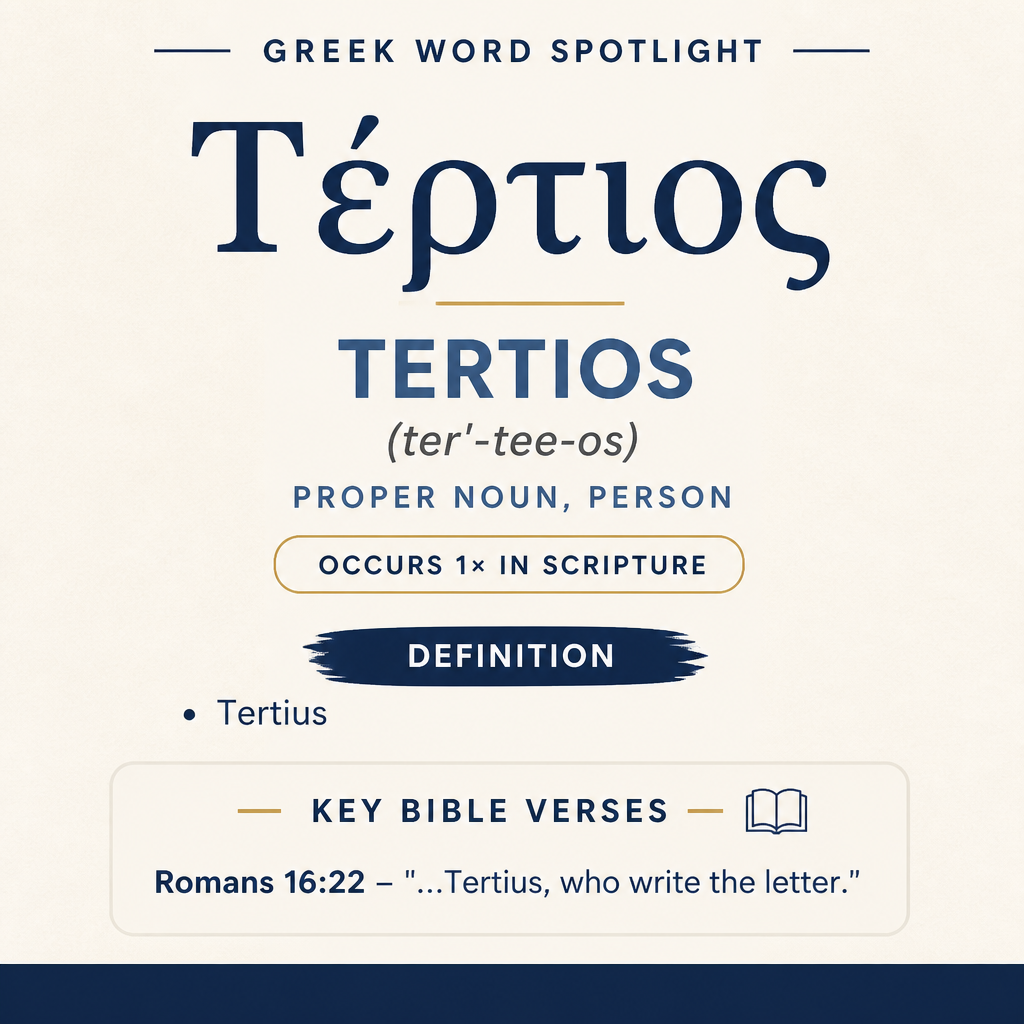 Exploring the Meaning of Tertios in Greek statistics