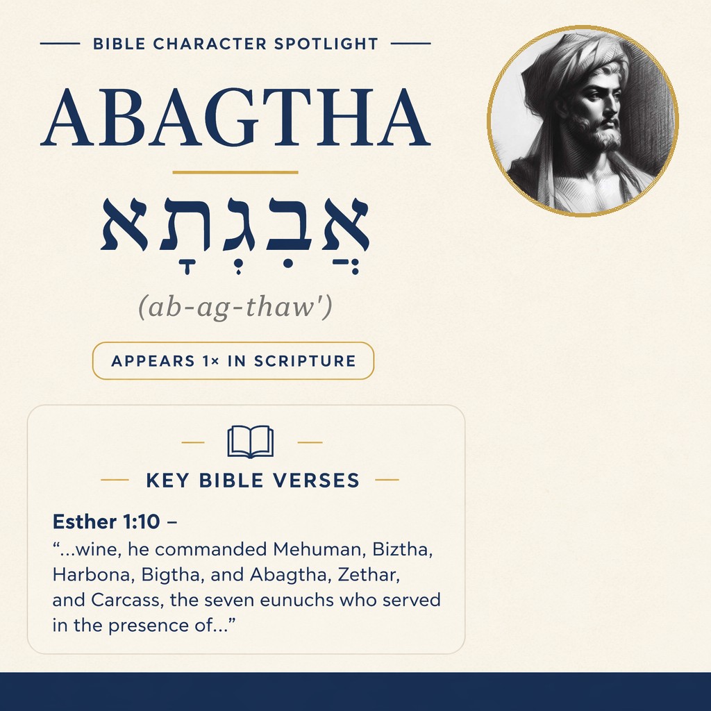 Who was Abagtha in the bible? - character overview