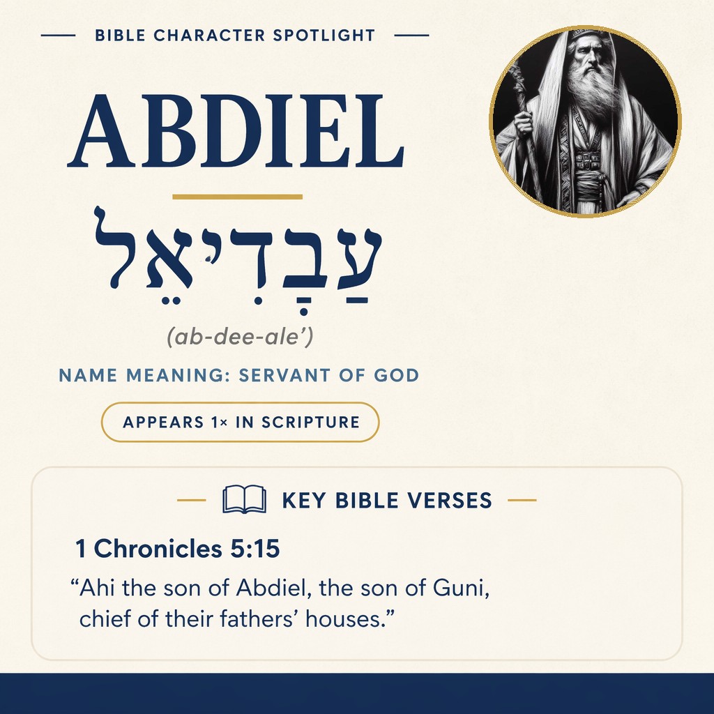 Who was Abdiel in the bible? - character overview
