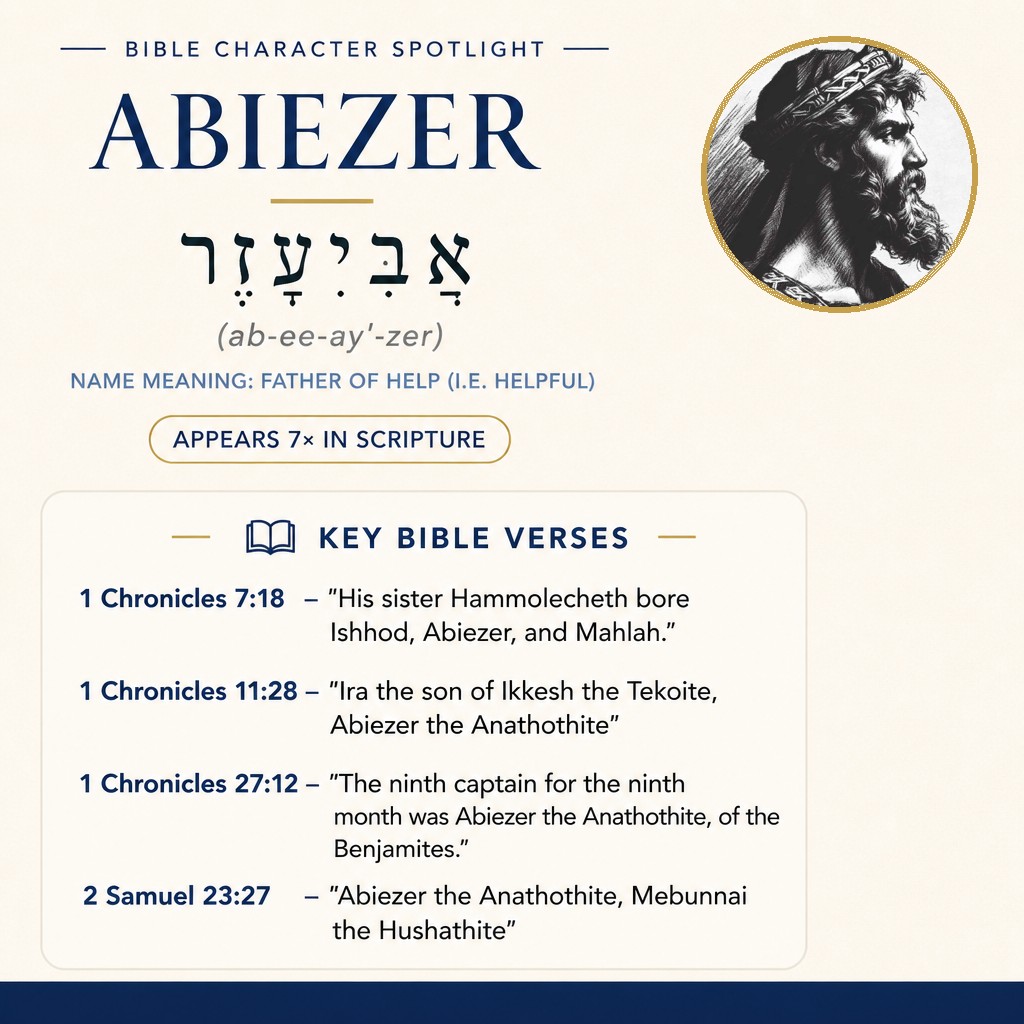 Who was Abiezer in the bible? - character overview
