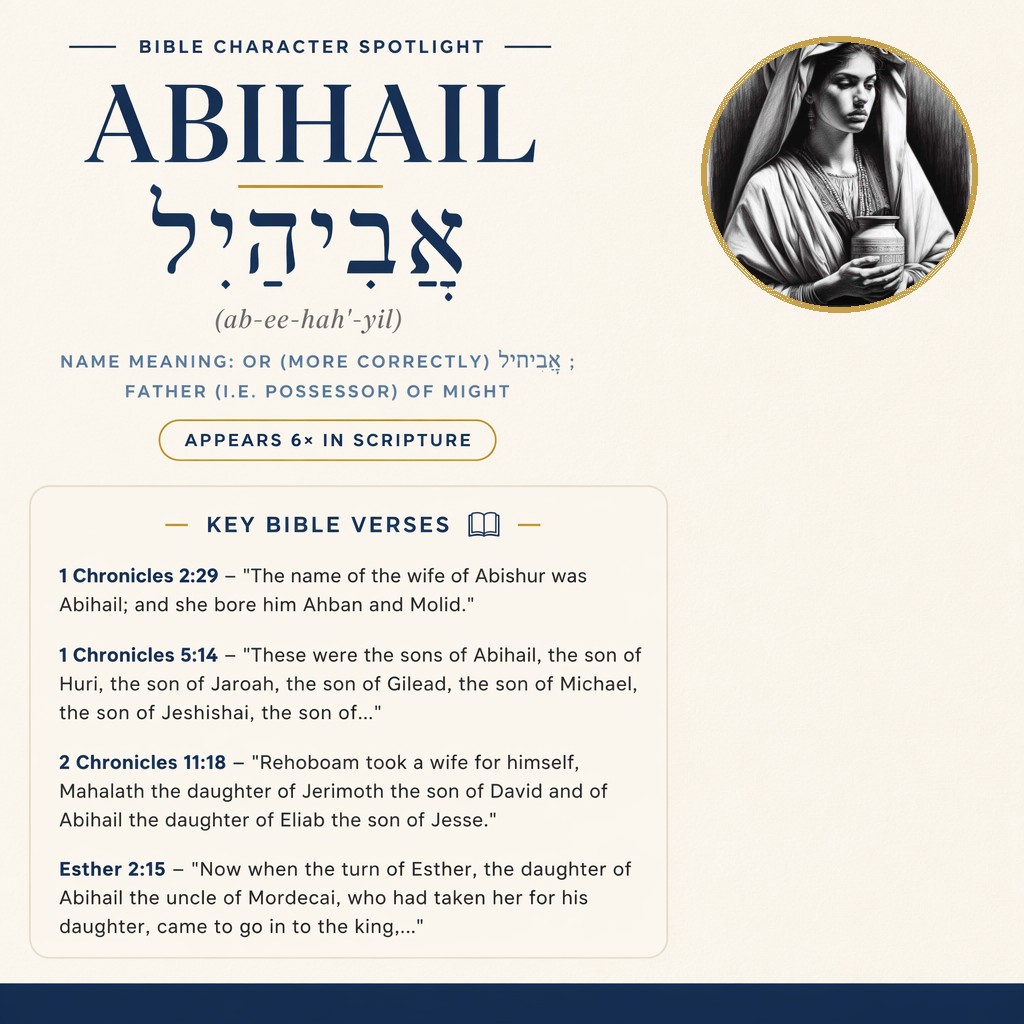 Who was Abihail in the bible? - character overview