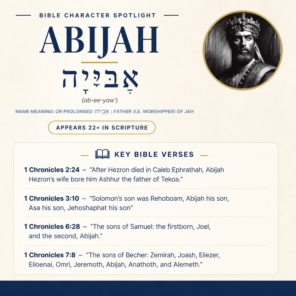 Who was Abijah in the bible? - character overview