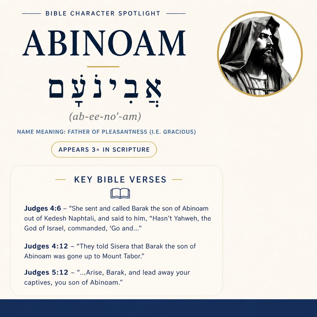 Who was Abinoam in the bible? - character overview