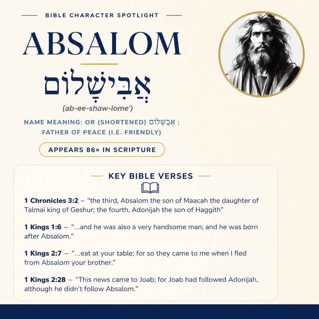 Who was Absalom in the bible? - character overview