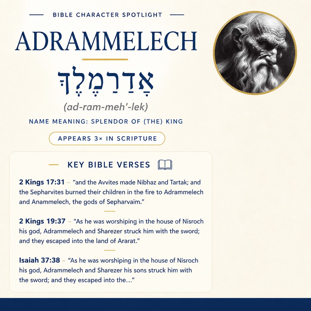 Who was Adrammelech in the bible? - character overview