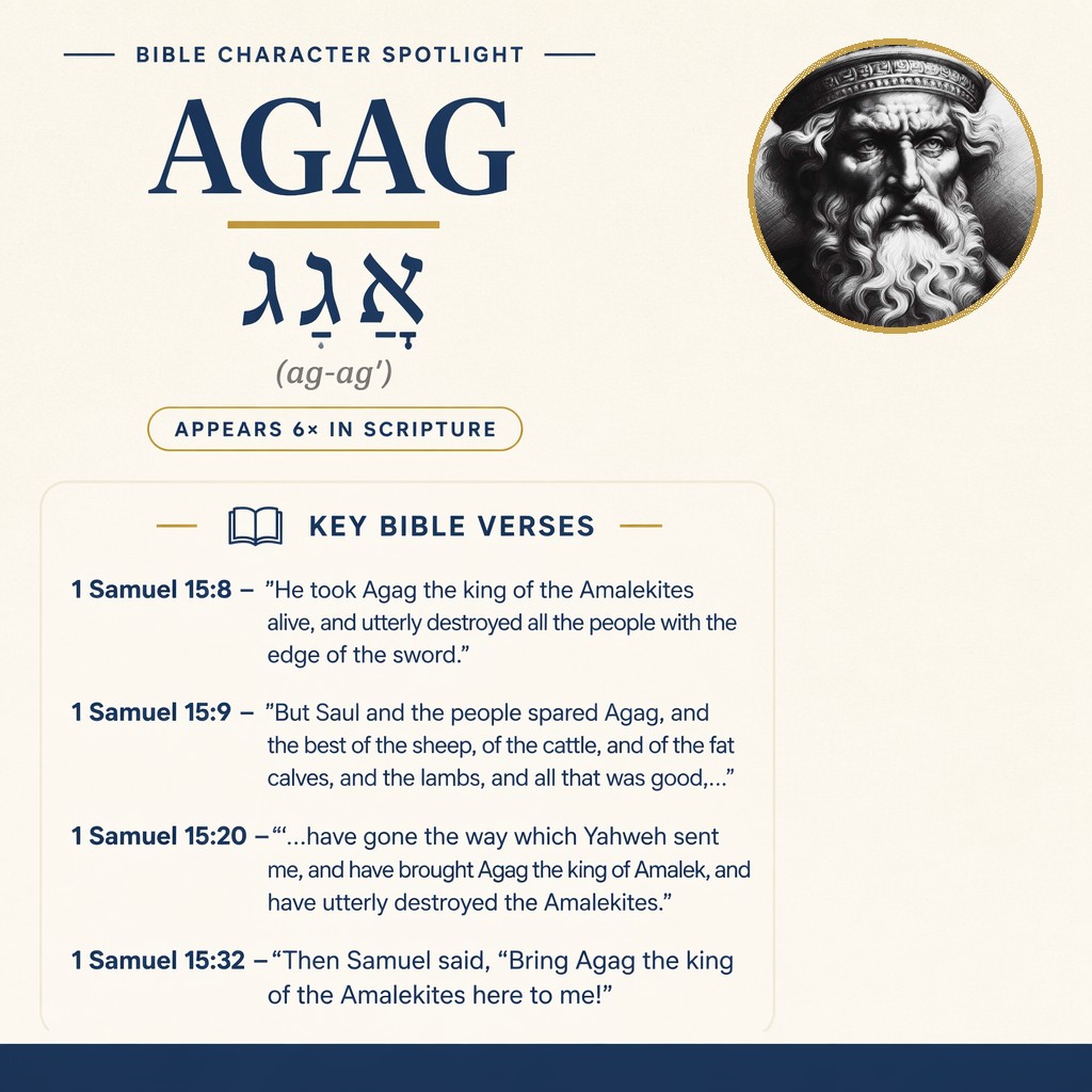Who was Agag in the bible? - character overview