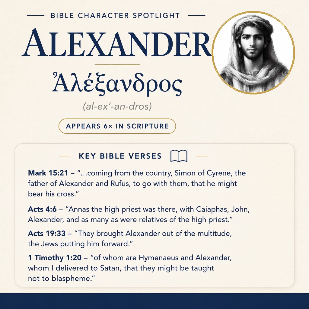 Who was Alexander in the bible? - character overview