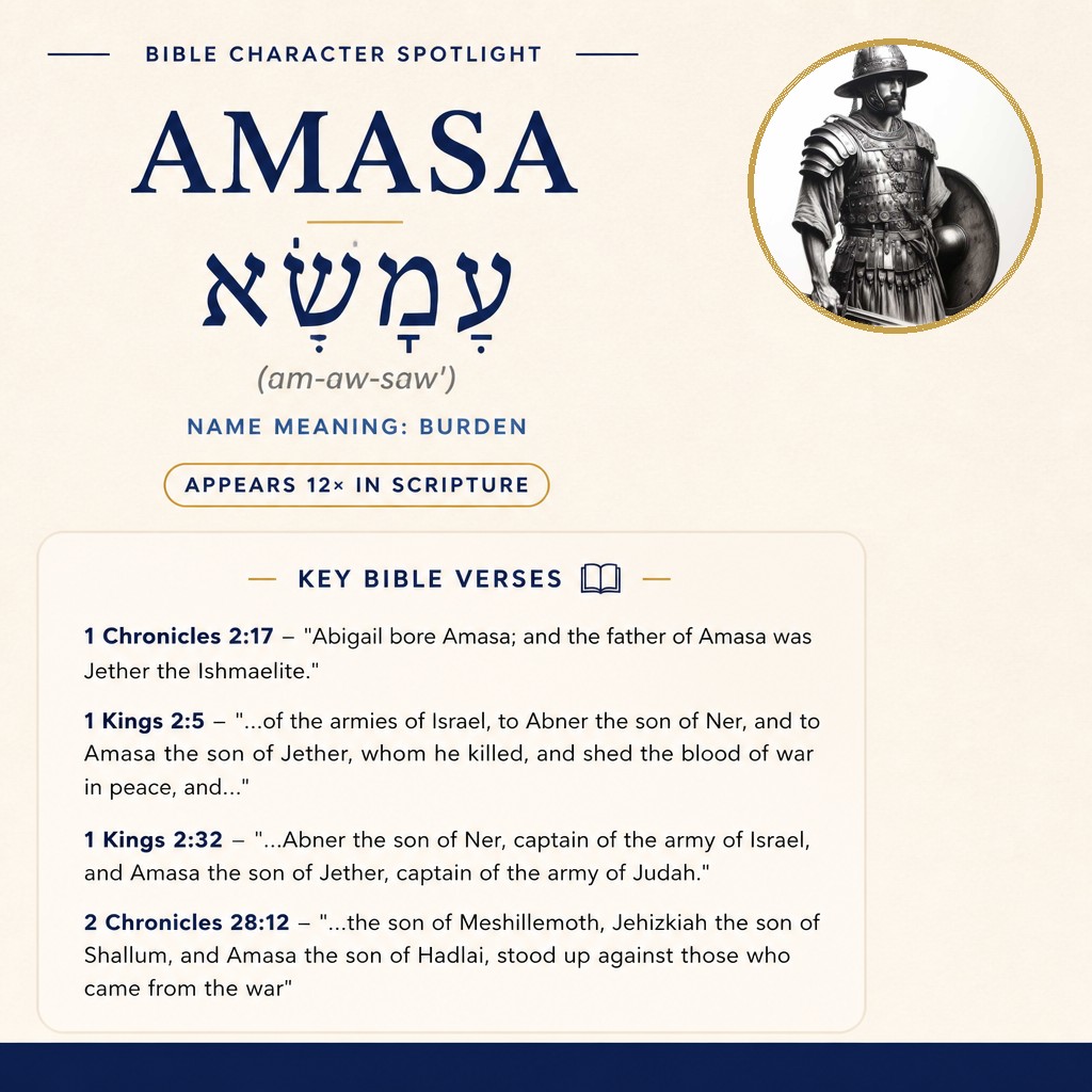 Who was Amasa in the bible? - character overview