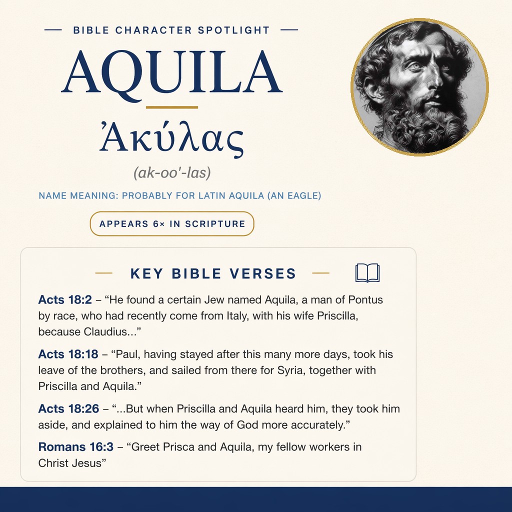 Who was Aquila in the bible? - character overview