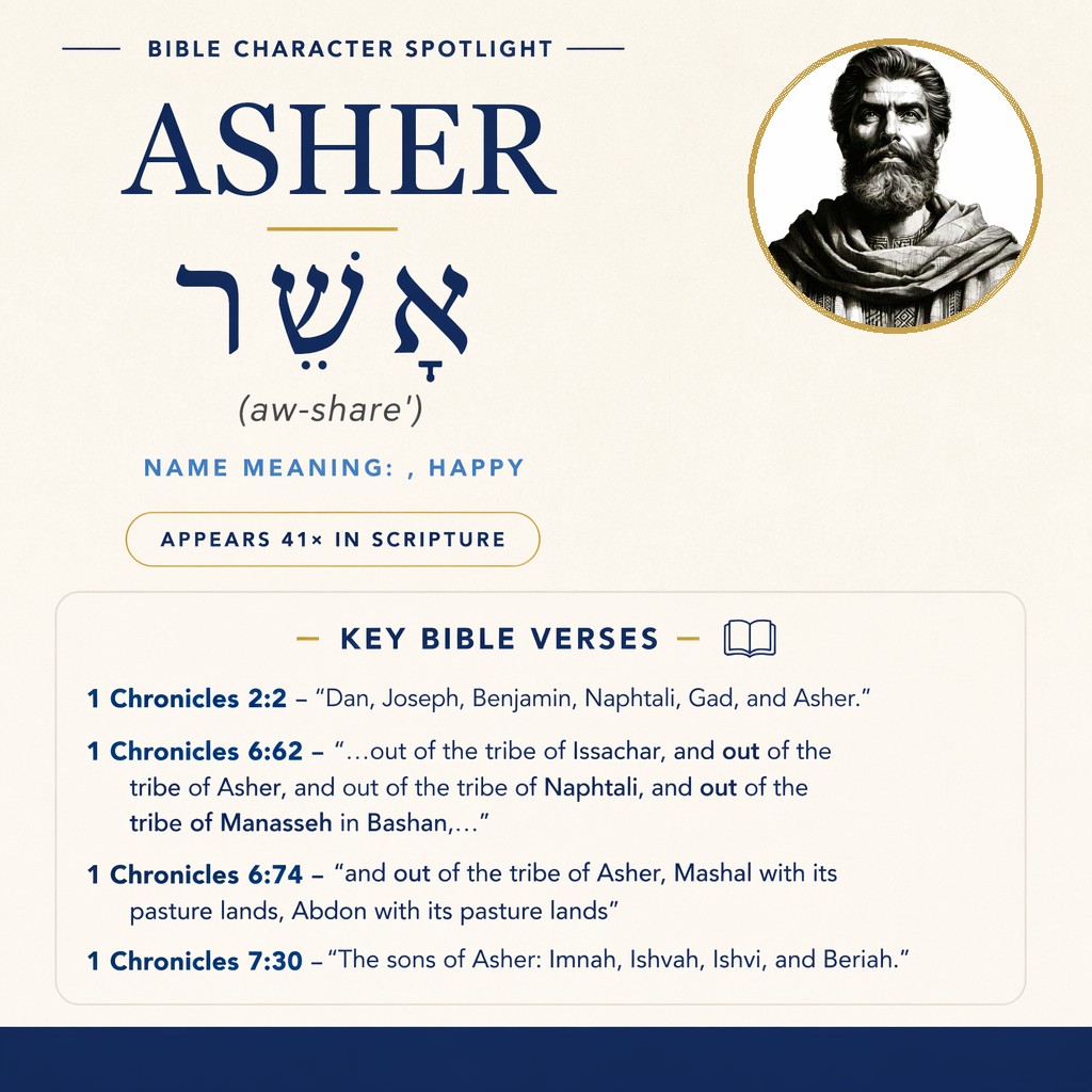Who was Asher in the bible? - character overview