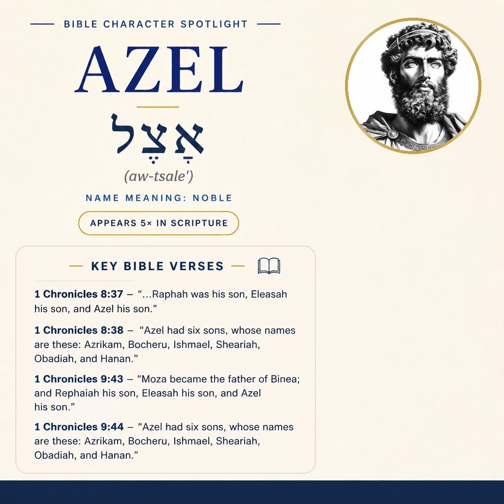 Who was Azel in the bible? - character overview