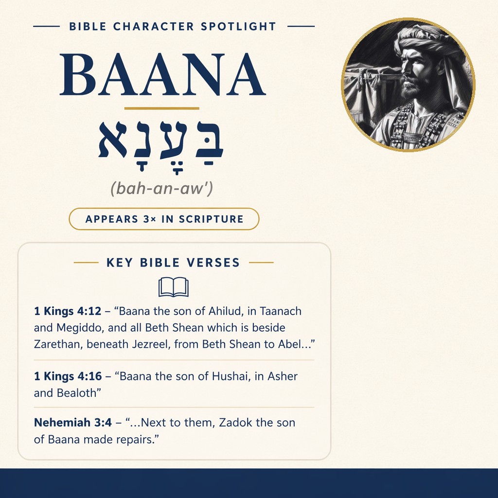 Who was Baana in the bible? - character overview