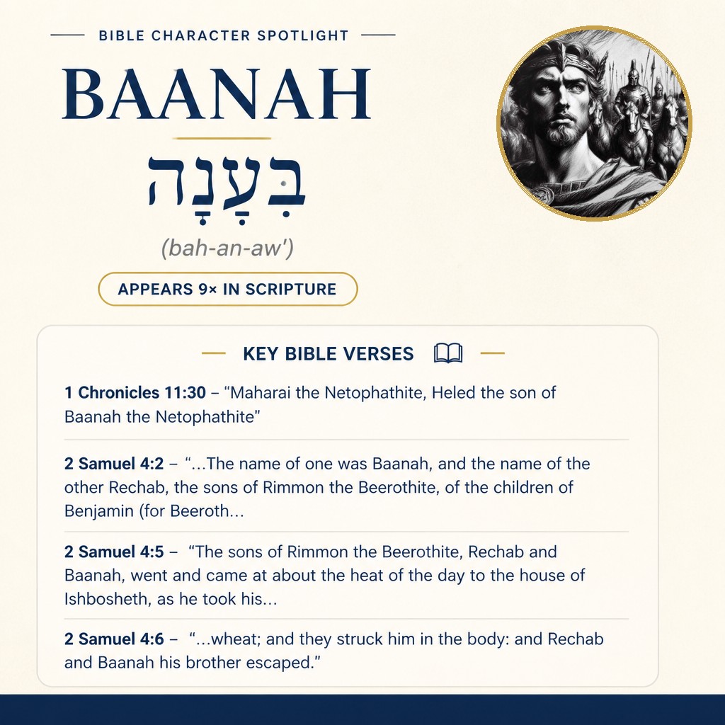 Who was Baanah in the bible? - character overview