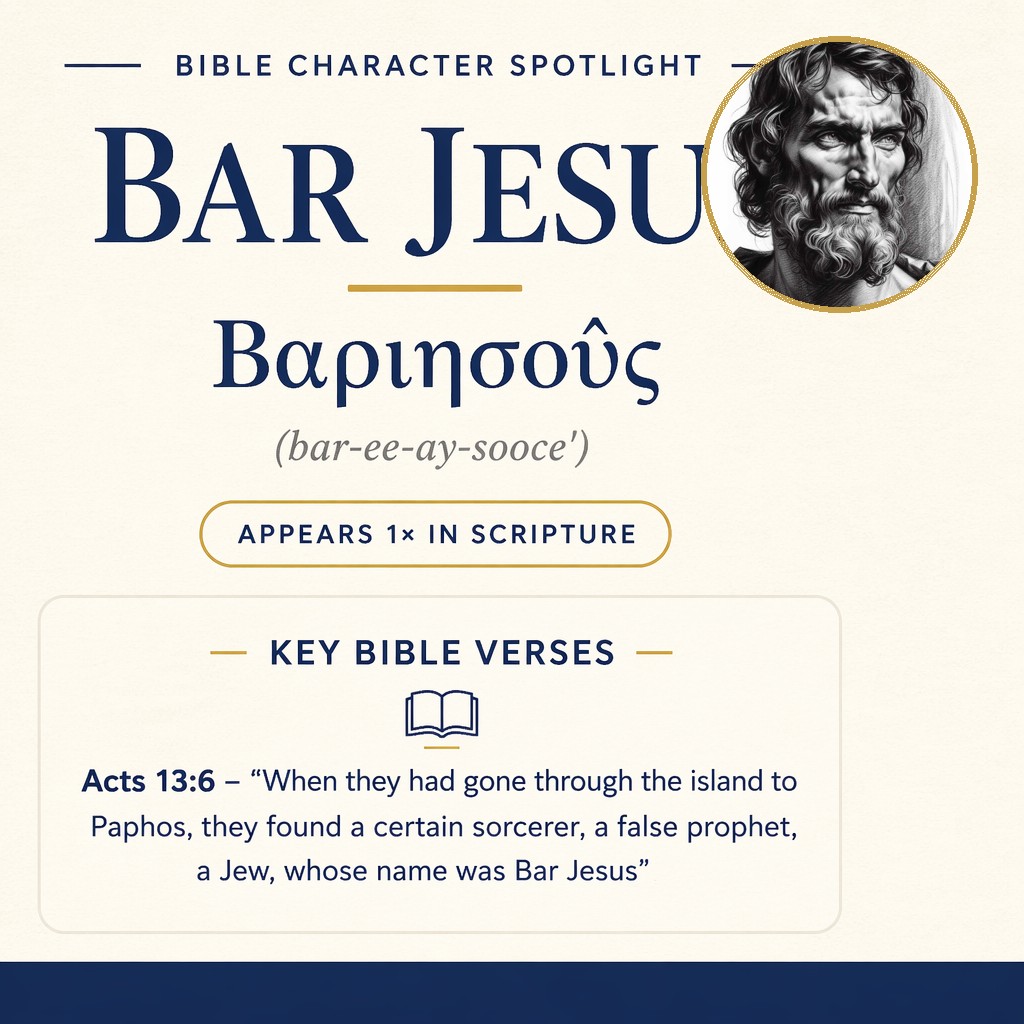 Who was Bar-Jesus in the bible? - character overview