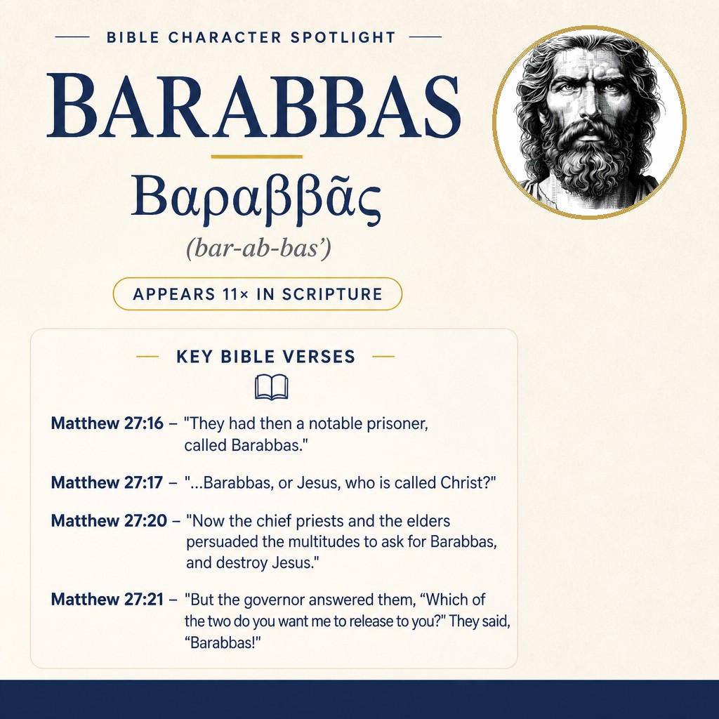Who was Barabbas in the bible? - character overview