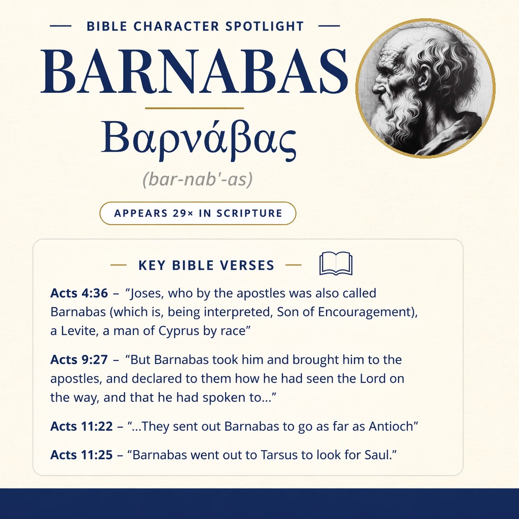 Who was Barnabas in the bible? - character overview